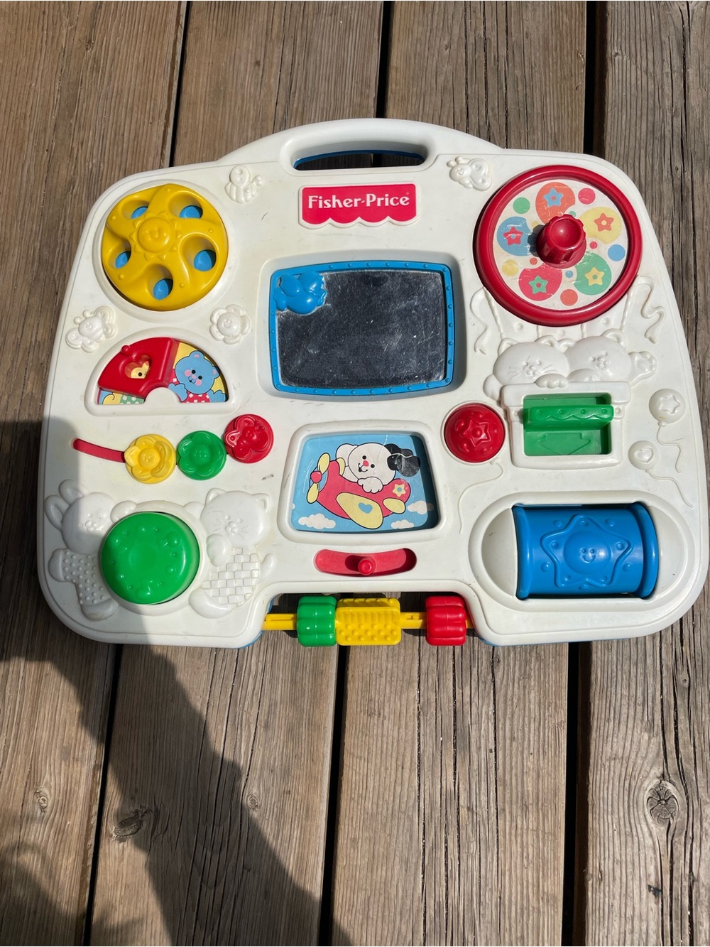 Fisher-Price Vintage 1990’s Activity Centre Attachable Infant Crib Learning Toy